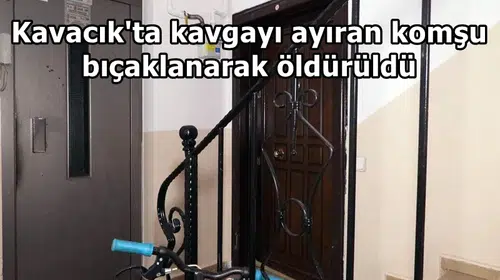 Kavacık'ta dehşet: Kavgayı ayırmak isteyen komşusunu 6 yerinden bıçaklayarak öldürdü