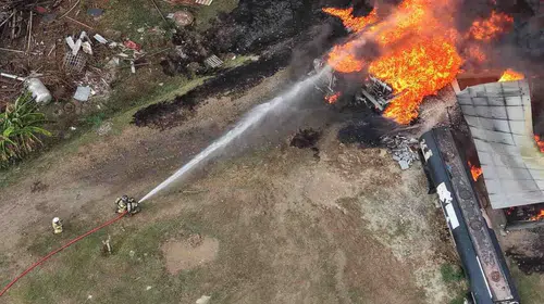 Panama Kanalı'nda büyük patlama! Bridge of the Americas köprüsü zarar gördü.