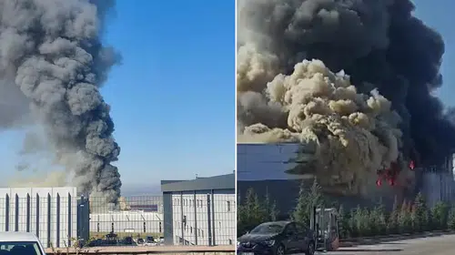 Ankara Sincan'da Fabrikada Büyük Yangın Çıktı!