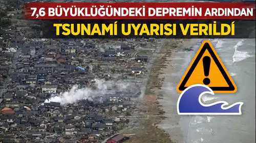 Kuzey Moluk Denizi'nde 7,6 büyüklüğünde deprem: 1 ölü, binalar hasar gördü, tsunami riski var!