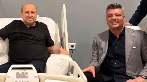 Sadettin Saran’dan Gaziantep FK Başkanı Memik Yılmaz’a ‘geçmiş olsun’ ziyareti