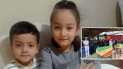 Mersin’deki faciaya veda: Küçük kardeşler son yolculuğuna uğurlandı