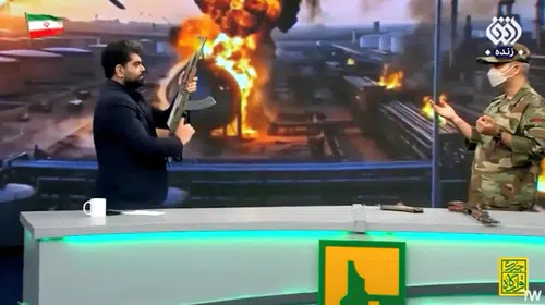 Televizyon ekranında skandal anlar: Sunucunun hedefinde Birleşik Arap Emirlikleri bayrağı vardı