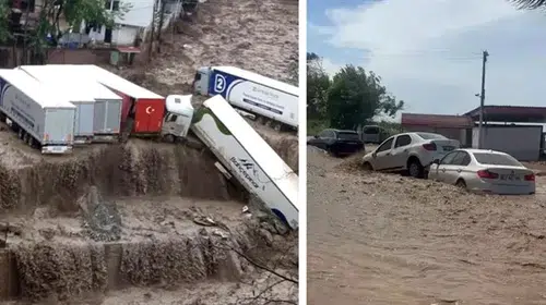 Bayram tatilinde kabus dolu anlar: Şiddetli yağışlar yurdu esir aldı