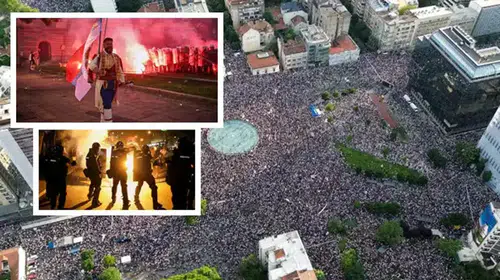 Belgrad’da öfke sokağa taştı: Öğrenciler Vucic yönetimine bayrak açtı
