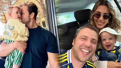 Tolga Sarıtaş'ın baba mutluluğu: Minik Ali ilk kez objektif karşısında