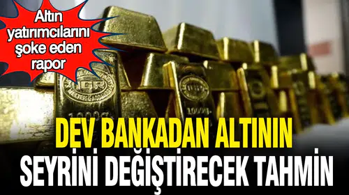Altın piyasasında rakamlar güncellendi: JPMorgan'dan 2026 yılı için kritik beklenti