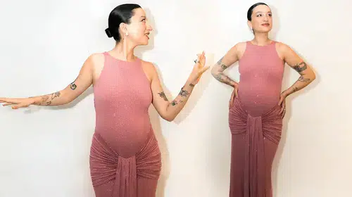 Melike Şahin'den anne olma heyecanı: Karnı burnunda sahneye çıktı