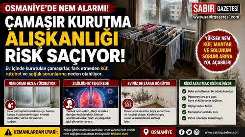 Evdeki Görünmez Tehlike: Çamaşır Kurutma Alışkanlıklarınız Sağlığınızı Tehdit Ediyor