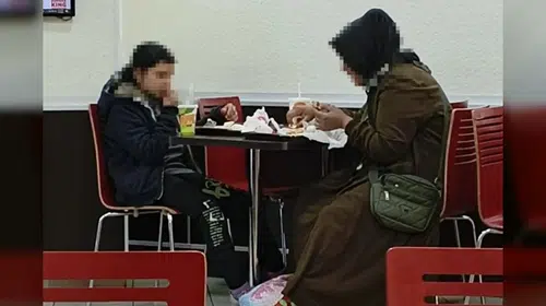 Tarabya'da vicdanları sızlatan olay: İhtiyaç sahibi anne ve kızına 'içeride yiyemezsiniz' engeli
