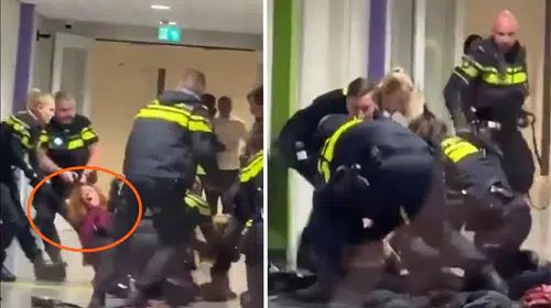 Hollanda’da insanlık dışı müdahale: Hamile sığınmacıya sert polis dayağı