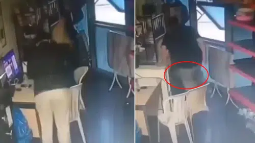 Market koridorunda dehşet anları: Yönetici kadın çalışanı köşeye sıkıştırıp darbetti