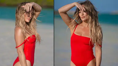 Dört çocuk annesi Hilary Duff podyumları aratmadı: Dergi kapağında cesur pozlar