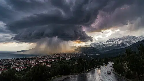 Meteoroloji'den 8 il için kırmızı alarm: Şiddetli yağış ve fırtına kapıda