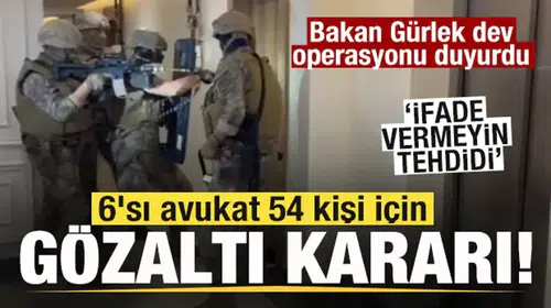 Suç örgütüne yönelik operasyonda 6 avukat gözaltına alındı