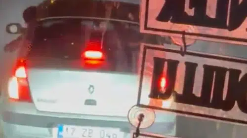 Trafikte dehşet saçtılar: 4 promil alkollü sürücü otobüsün önünü kesti
