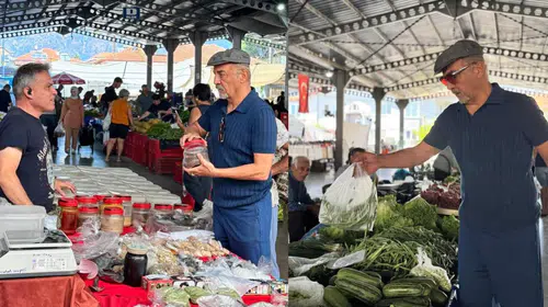 Şehrin karmaşasından uzaklaştı: Yılmaz Erdoğan’ın yeni rotası Köyceğiz pazarı oldu