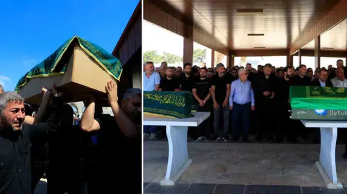 Antalya’da yürek yakan veda: Otobüs faciasında hayatını kaybeden baba ve bebeği defnedildi