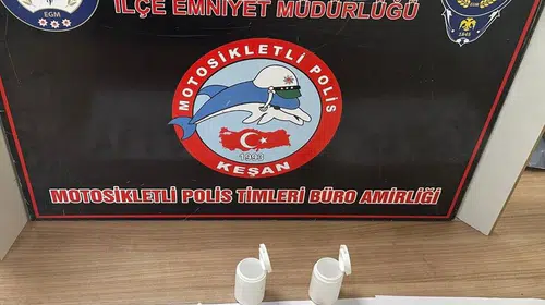 Keşan'da şüpheli sürücüye rekor trafik cezası ve gözaltı