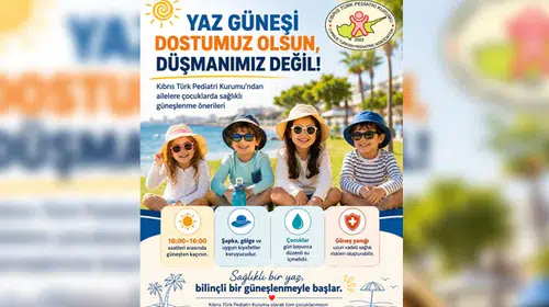 Çocuklarda güneş kaynaklı cilt hasarlarını önleme rehberi