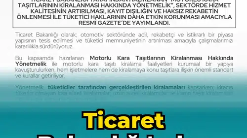 Kiralık araç sektöründe yeni standartlar belirlendi