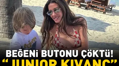 Başak Dizer ve Kıvanç Tatlıtuğ çiftinin oğlu Kurt Efe ilgi odağı oldu