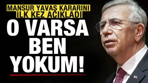 Mansur Yavaş cephesinden siyasi kulis iddialarına kesin yanıt