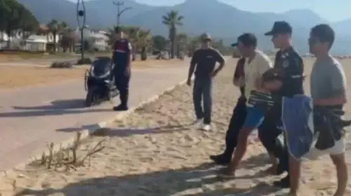 Kuşadası sahilinde yakalanan hırsızın kimliği şaşkınlık yarattı