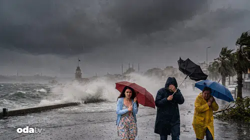 İstanbul ve çevre iller için fırtına ve sağanak uyarısı