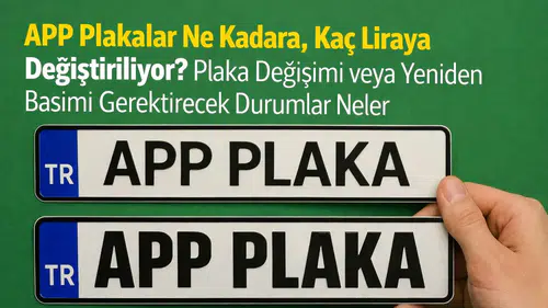 APP Plaka Değişimi Ne Kadar? 2026 APP Plaka Yenileme Ücreti Kaç TL?