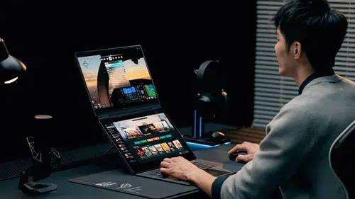 Oyun dünyasında devrim: ASUS çift ekranlı canavarını sahneye çıkardı, NVIDIA’dan GPU atağı