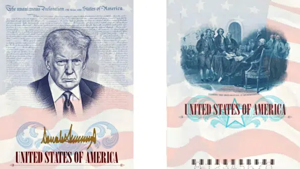 Trump etkisi pasaportlara taşındı: 250’nci yıl özel tasarımında başkanın imzası ve portresi yer alacak