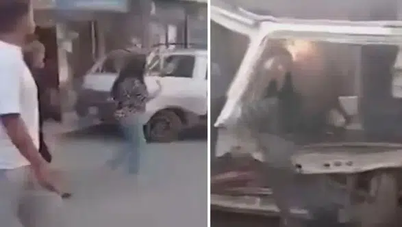 Şam sokaklarında korku dolu anlar: Yolcu otobüsünde esrarengiz patlama