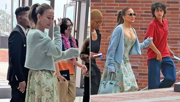 Jennifer Lopez lise mezuniyetinde duygusal anlar yaşadı