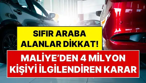 Sıfır araç alımlarında vergi incelemesi süreci başladı