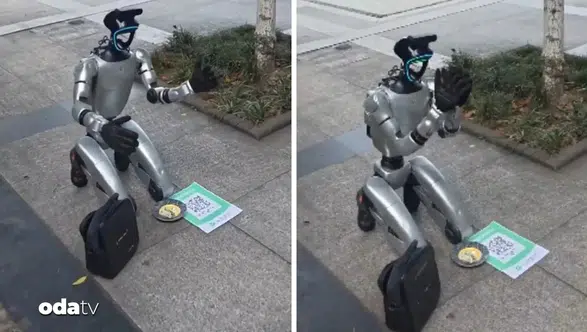 Çin sokaklarında dilenen robot sosyal medyayı karıştırdı
