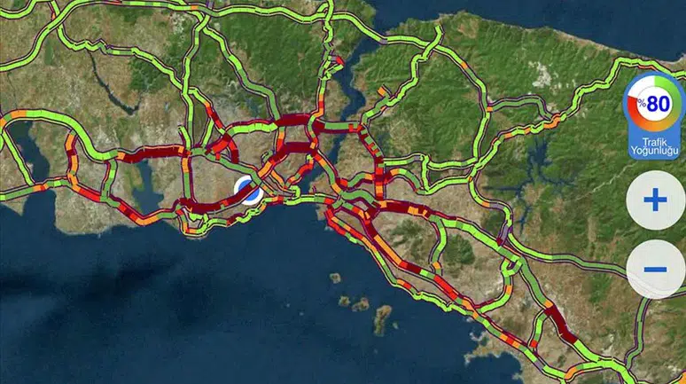 Sağanak Yağış İstanbul Trafiğini Kilitledi: Yoğunluk Yüzde 85’e Dayandı
