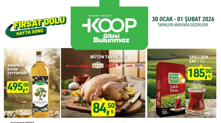 Tarım Kredi KOOP'tan Ocak Finali! 3 Günlük Dev İndirim Maratonu Başladı