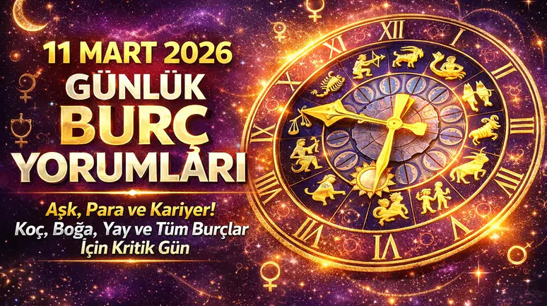 11 Mart 2026 Günlük Burç Yorumları: Aşk, Para ve Kariyer! Koç, Boğa, Yay ve Tüm Burçlar İçin Kritik Gün