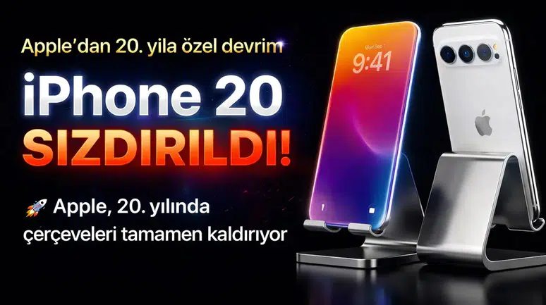 iPhone 20'nin Sızdırılan Görüntüleri: Apple, 20. Yılına Özel Çerçevesiz Tasarım ile Geliyor