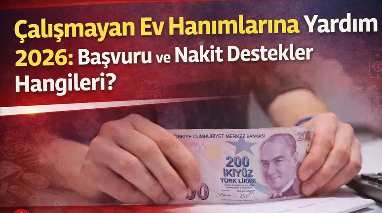 Çalışmayan Ev Hanımlarına Yardım 2026: Başvuru ve Nakit Destekler Hangileri?