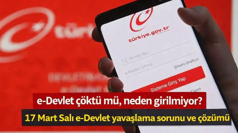 e-Devlet çöktü mü, neden girilmiyor? 17 Mart Salı e-Devlet yavaşlama sorunu ve çözümü
