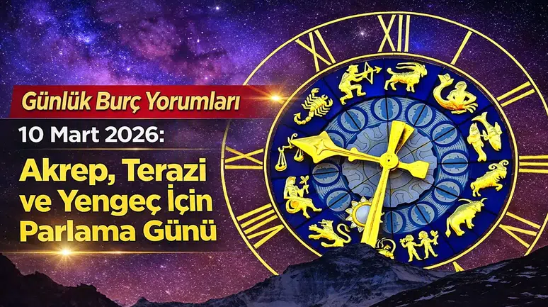 Günlük Burç Yorumları – 10 Mart 2026: Akrep, Terazi ve Yengeç İçin Parlama Günü
