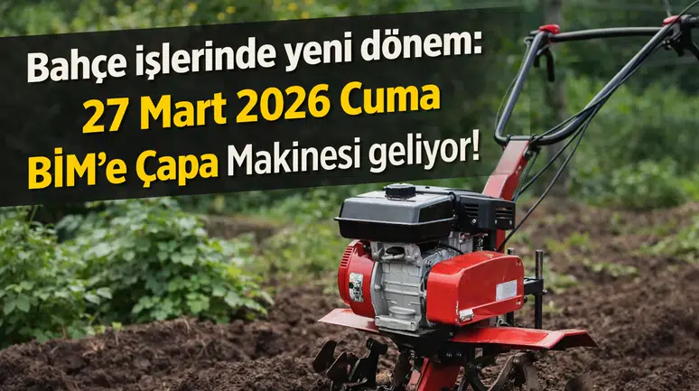 Bahçe Bakımında Devrim: BİM, 27 Mart 2026 Cuma Günü Çapa Makinesi Satışına Başlayacak!