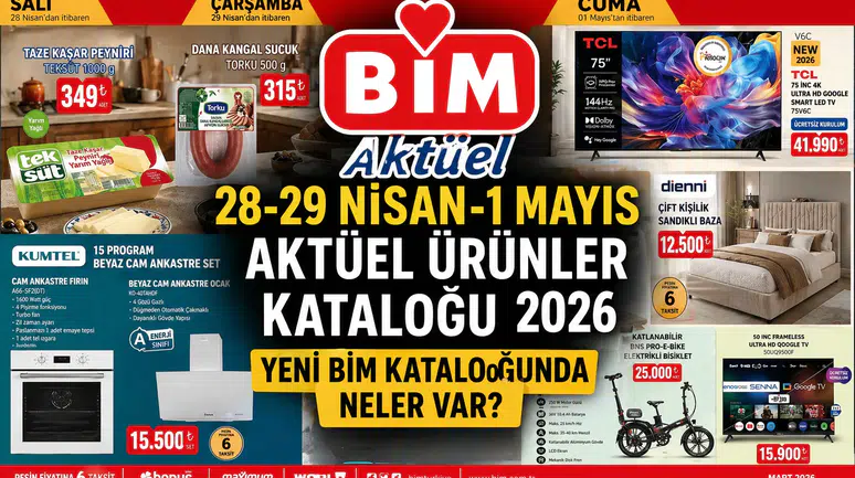 BİM'de 28 Nisan'dan itibaren yeni aktüel ürünler raflarda!