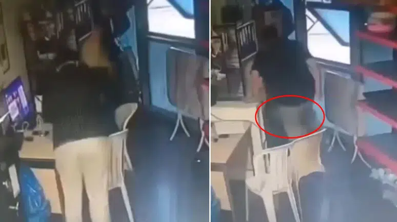 Market koridorunda dehşet anları: Yönetici kadın çalışanı köşeye sıkıştırıp darbetti