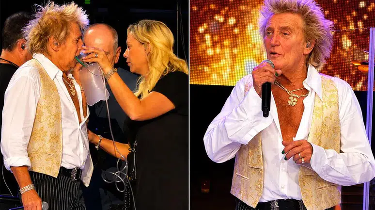 Rod Stewart konserinde endişe yaratan sağlık molası