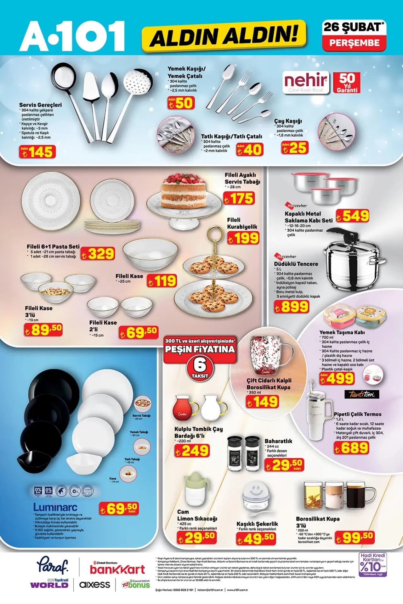 26 Şubat 2026 A101 aktüel kataloğu 10