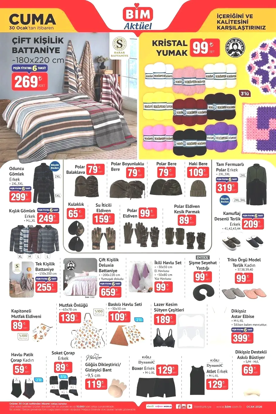 30 OCAK CUMA BİM AKTÜEL KATALOĞU 30 OCAK CUMA BİM AKTÜEL KATALOĞU