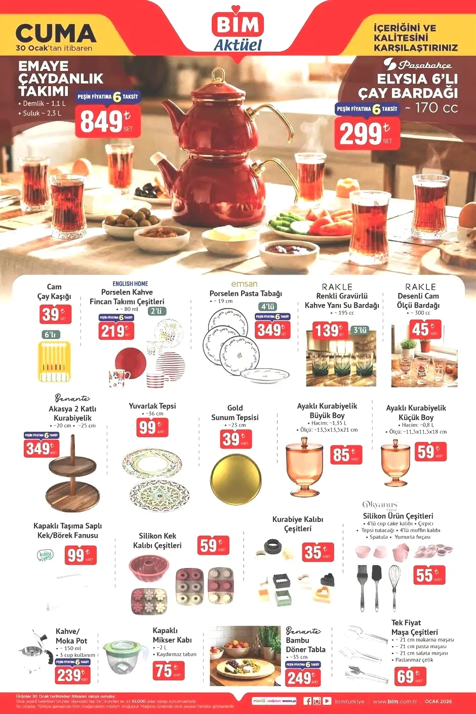 30 OCAK CUMA BİM AKTÜEL KATALOĞU 30 OCAK CUMA BİM AKTÜEL KATALOĞU